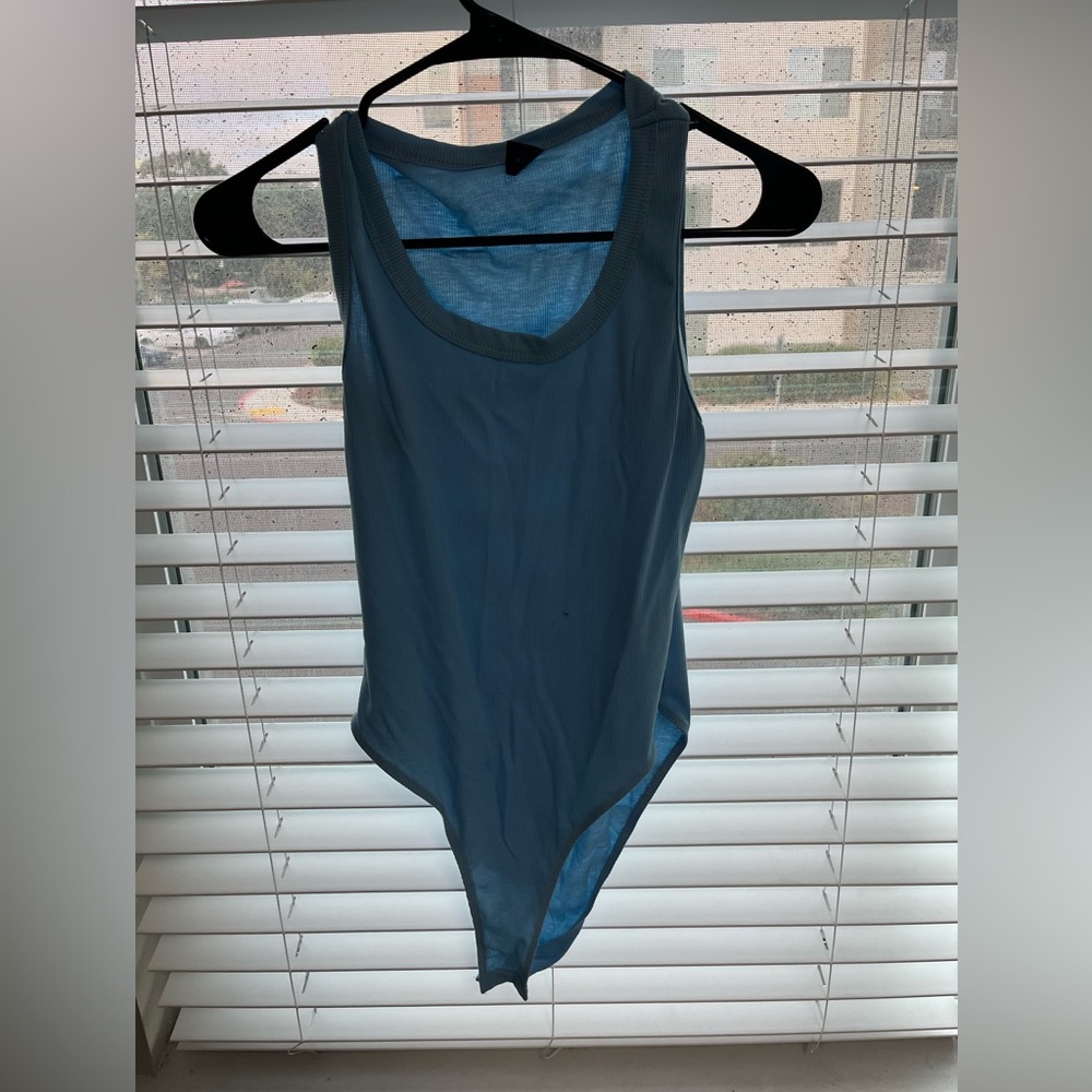 Blue Comfy body suit (: